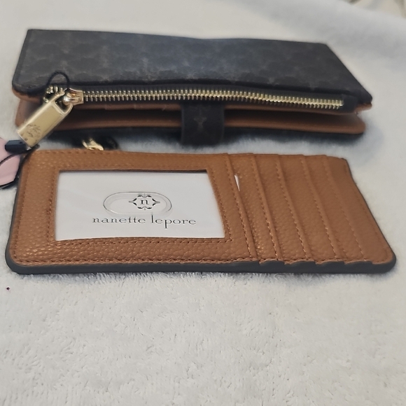 NWT Nanette Lepore Lillith Card Case Organizer 2 Piece Set Chocolate/Vachetta - Picture 11 of 13